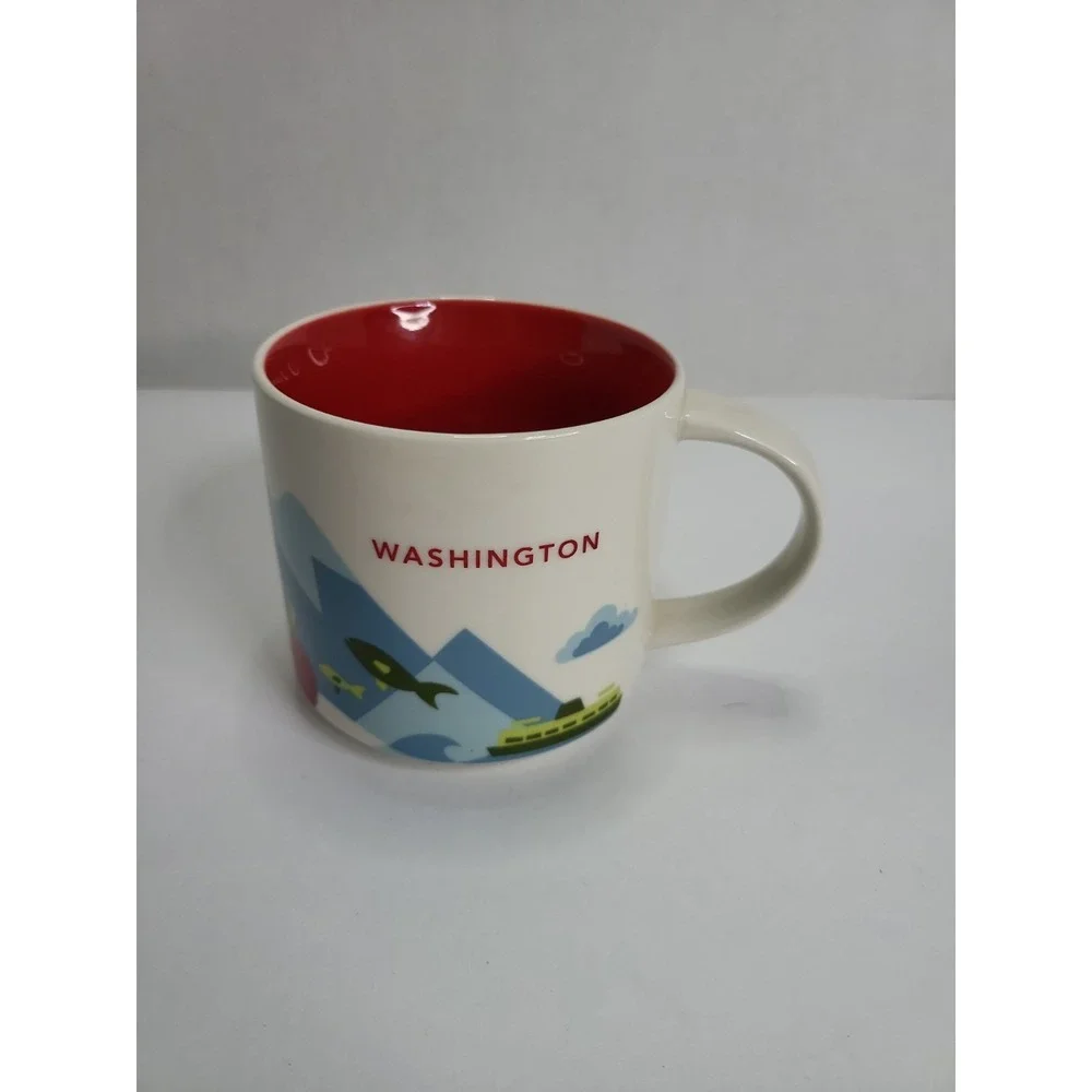 Starbucks Mug Washington YOU ARE HERE Retired Series Collection Coffee Red Cup